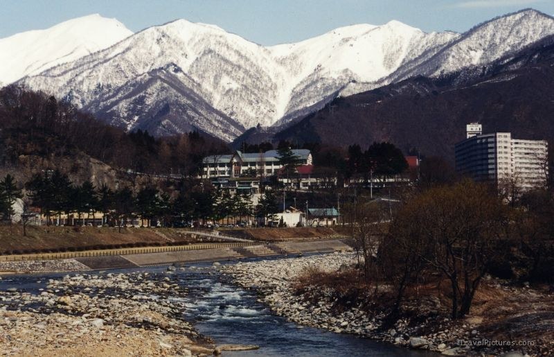 Minakami river mountain mountains
